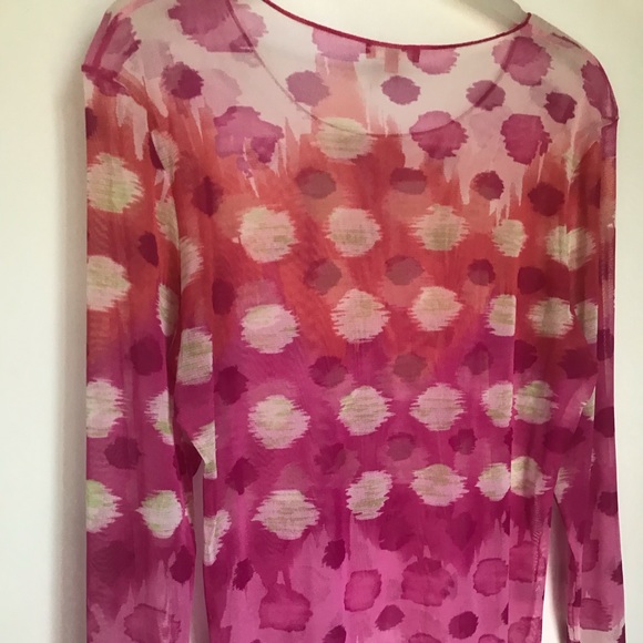 Beautiful long sleeve top, with camisole. 100% Polyamide.Made In France 🇫🇷. - Picture 1 of 3